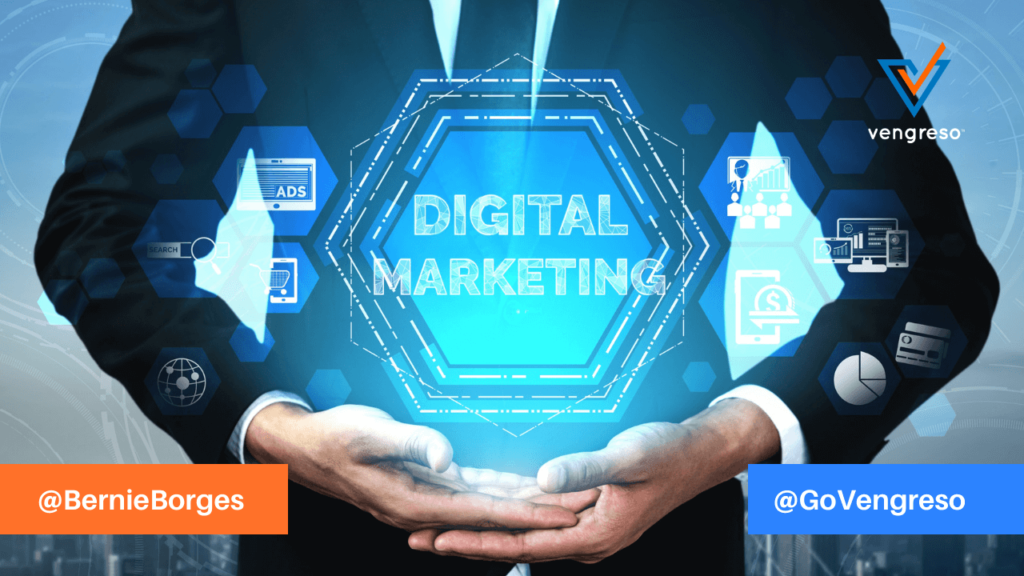 business man - digital marketing and integrated concept
