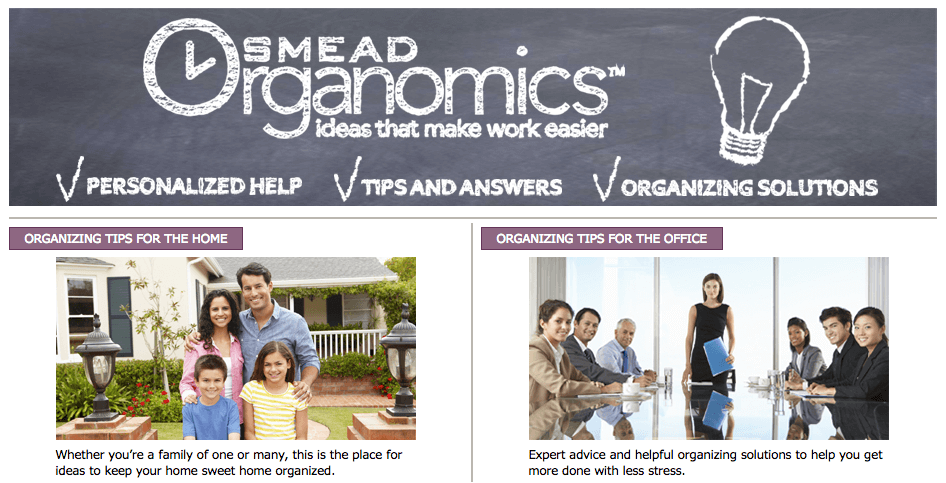 Smead Organomics - Keeping You Organized
