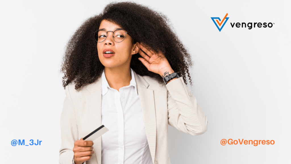 young afro bsiness professional listening - social listening tools for sales