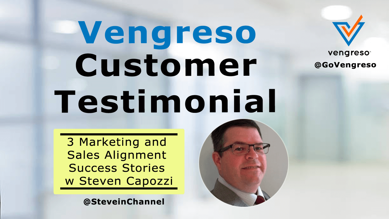 Vengreso Customer Testimonial about Sales and Marketing Alignment and Social Selling Coaching