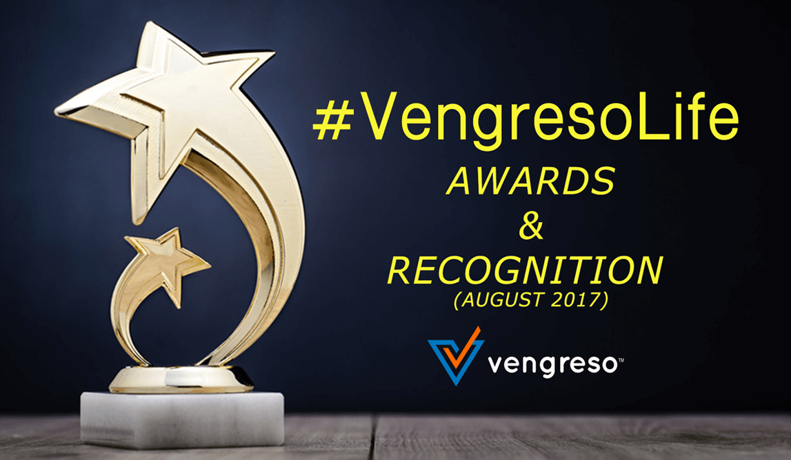 #VengresoLife Awards & Recongition August 2017 - 10 Vengreso Core Values