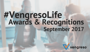VengresoLife Awards & Recognitions September 2017 Digital Sales Transformation blog