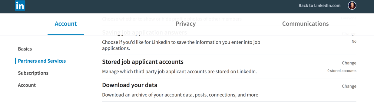 LinkedIn Profile Tips LinkedIn Download Your Data Settings by Viveka von Rosen