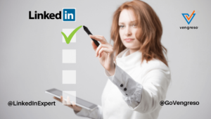 LinkedIn Checklist Woman Sales Leader