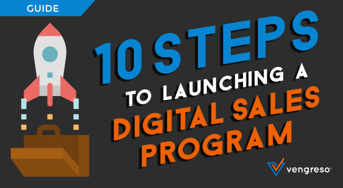 10 steps to launching a digital sales program graphic