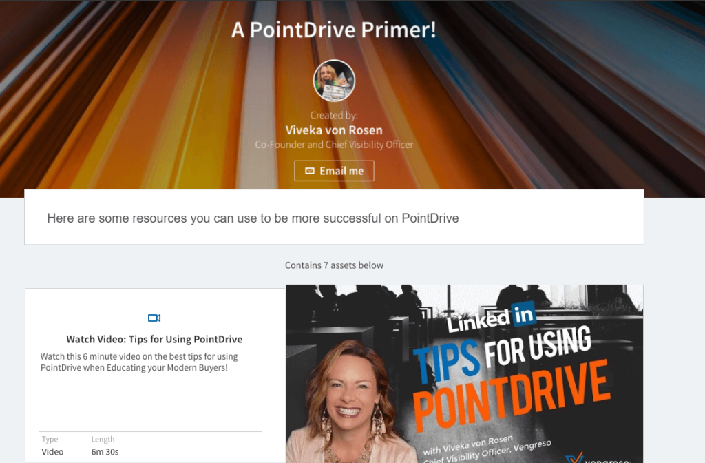 customize the images in your LinkedIn PointDrive