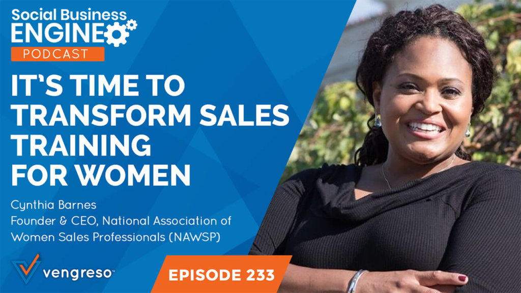 Cynthia Barnes podcast interview on women in sales