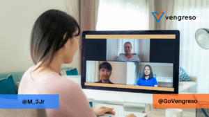 Welcome to the Team Four remote employees on video conference call