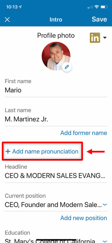 LinkedIn Name Pronunciation for Sales Prospecting