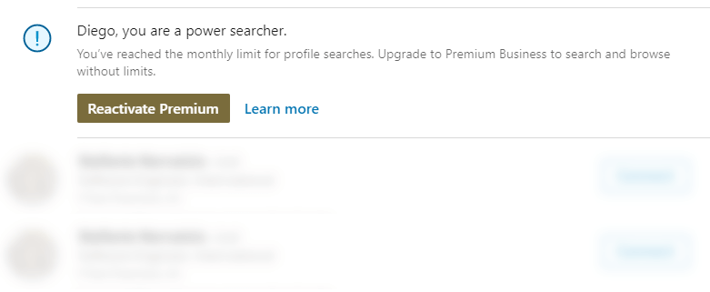 LinkedIn Premium Reactivate Plan Notification