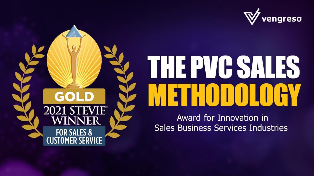 Vengreso receives Gold Stevie® Award for Sales methodology.