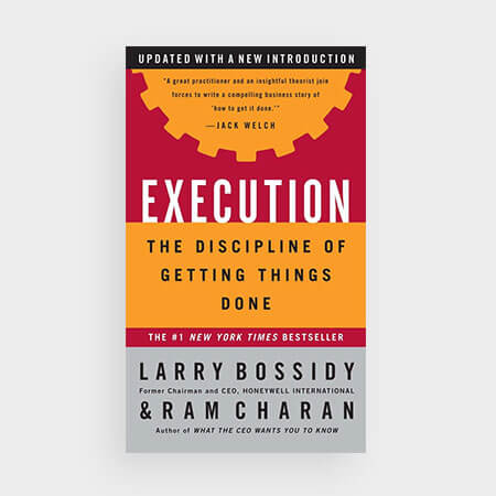 Best sales book - Execution by Ram Charan and Larry Bossidy