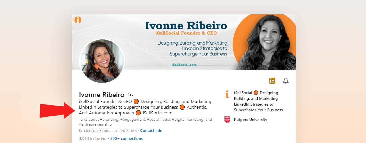 linkedin profile screenshot ivonne ribeiro