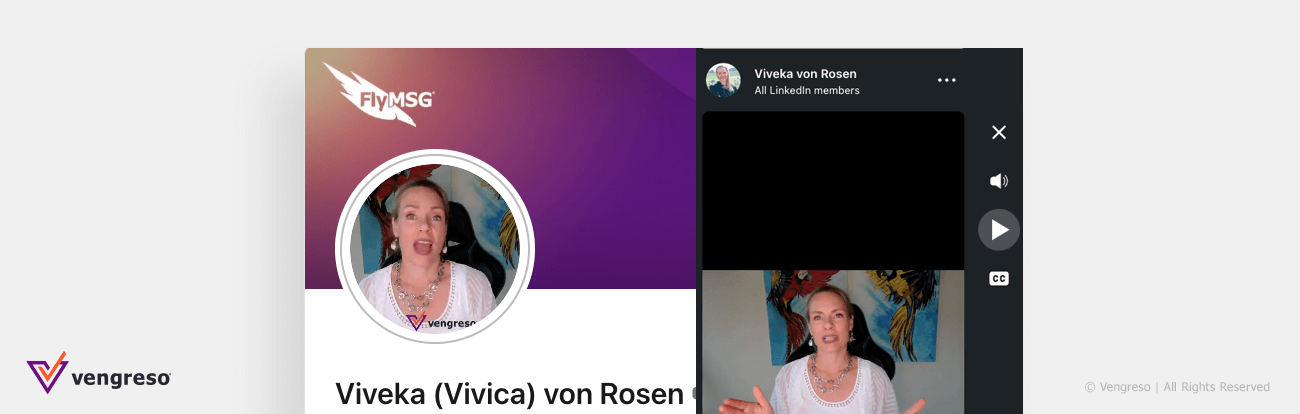 linkedin profile video example viveka