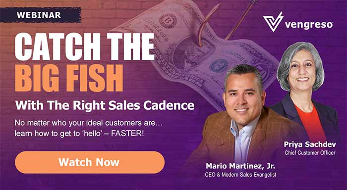 Watch this webinar! Catch the Big Fish with the Right Sales Cadence