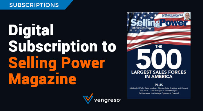 FREE 1 Year Digital Subscription to Selling Power Magazine