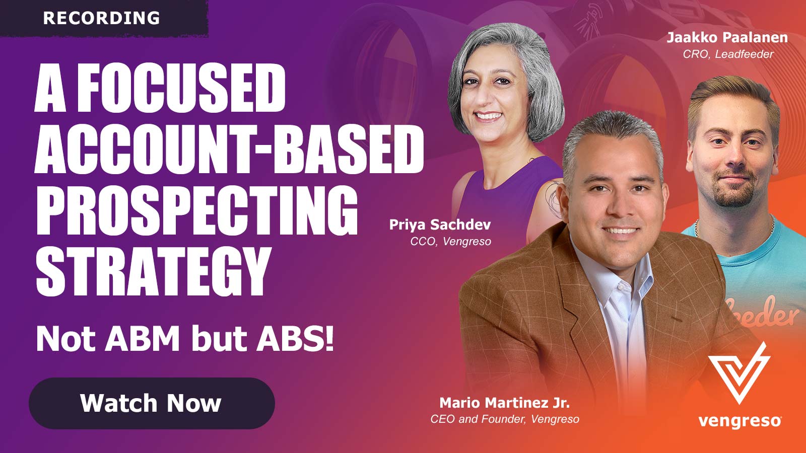 Watch this webinar! A Focused Account-Based Prospecting Strategy