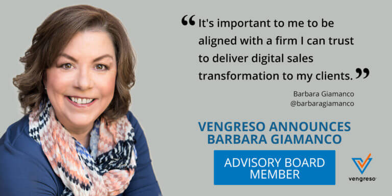 Barbara Giamanco appointed to Vengreso's Advisory Board.