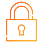 A padlock icon on a black background, appealing to individuals.