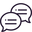 Bubble text icon representing sales conversations