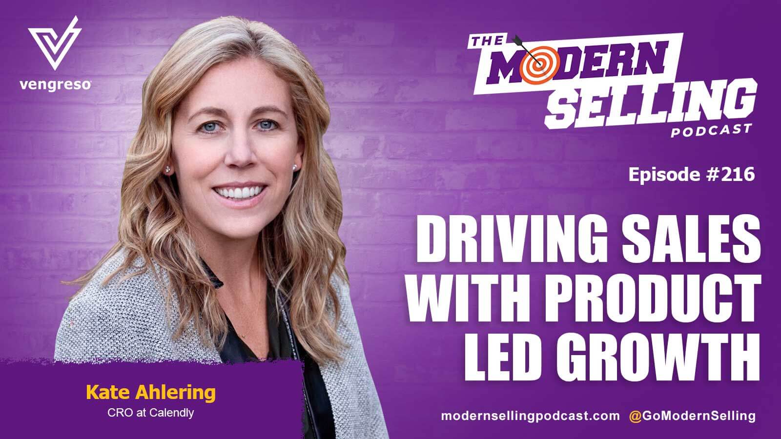 woman smiling kate ahleringdriving sales with product led growth 216 modern selling podcast