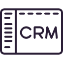 line drawing of a CRM