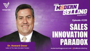 man smiling dr howard dover headshot sales innovation paradox podcast episode #220
