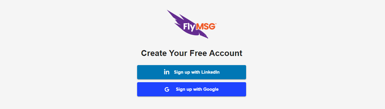 create your free flymsg account sign up page text expander and writing assistant