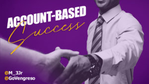 a man shaking someone else's hand account based success