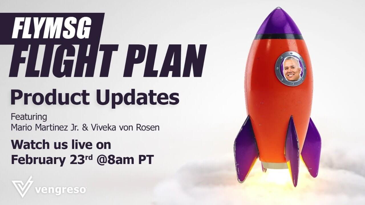 Join us for February's FlyMSG Flight Plan! Get the latest on FlyMSG product updates and more.