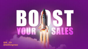 Boos Your Sales rocket ship taking off