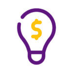 line drawing of a lightbulb and a dollar sign linkedin sales navigator training