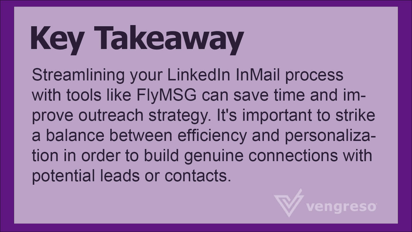 Key Takeaway 4 FlyMSG for LinkedIn InMails