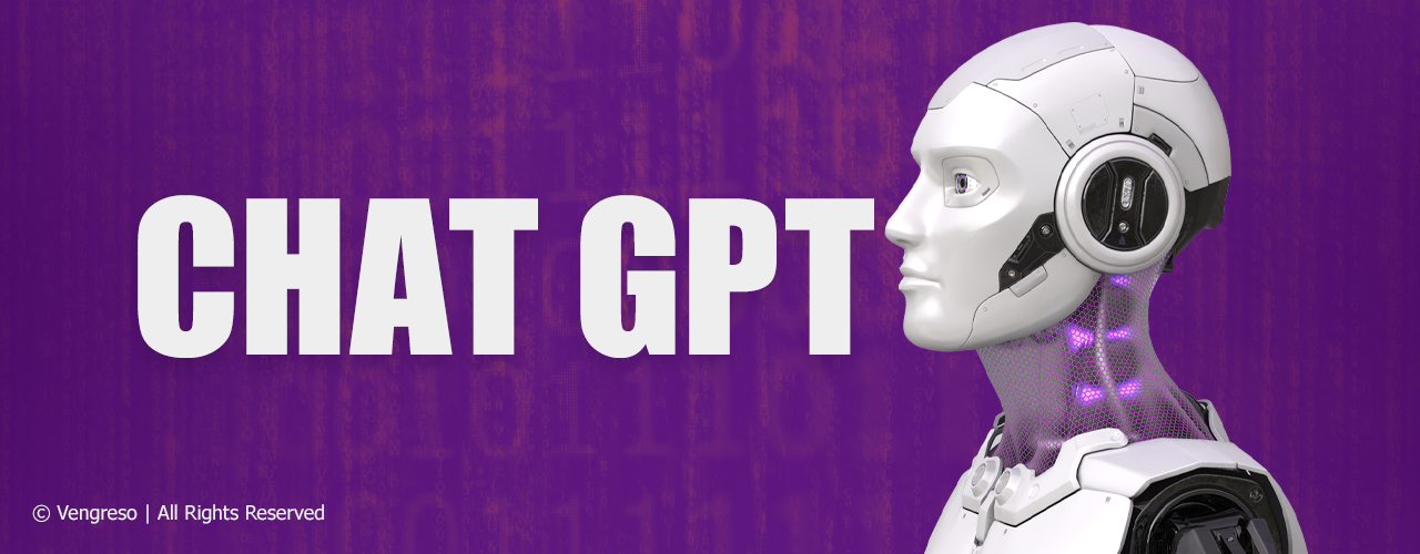 a humanoid robot head looking to the left with the words chat gpt in front of it for best prompts