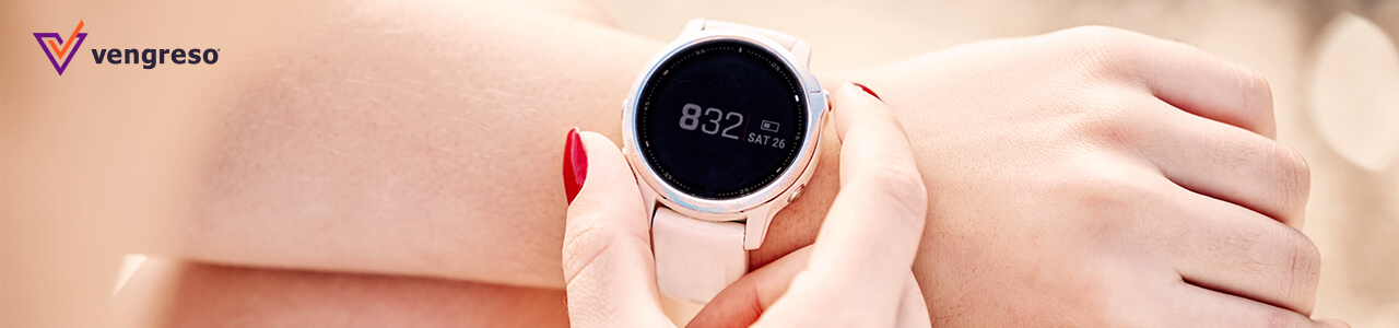 hand grabbing wrist watch for time tracking app