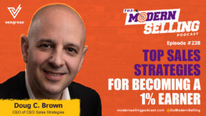 man smiling headshot of doug brown top sales strategies modern selling podcast episode #238