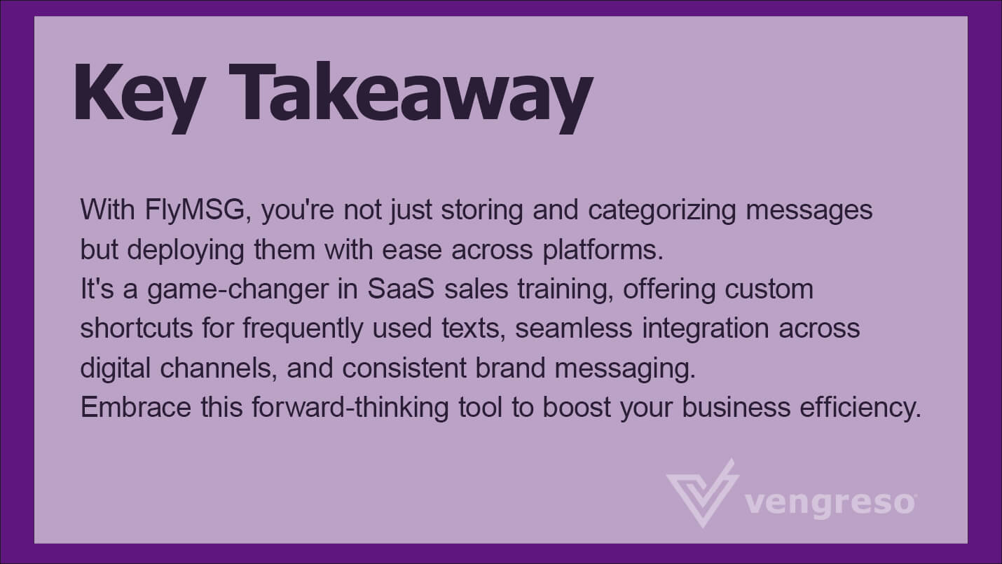 Key Takeaway 1 Revolutionizing SaaS Sales Training: A Success Journey