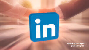Two people shaking hands with a LinkedIn introduction.