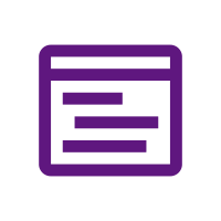 A purple icon with a black background that supercharges your browsing with browser automation tools.