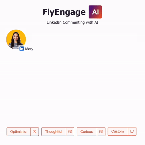 Flyengage AI is a powerful platform for automating and enhancing LinkedIn commenting using cutting-edge artificial intelligence technology.