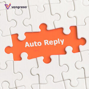 A puzzle piece featuring the word "auto reply