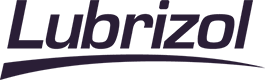 The image displays the Lubrizol logo in dark blue. The word "Lubrizol" is written in a bold, italicized font, with a curved line underneath. The letters are connected, creating a cohesive design that conveys a sense of motion and fluidity. The background is plain white.