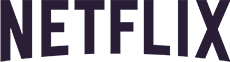 The image shows the Netflix logo, featuring the word "NETFLIX" in bold, uppercase, dark purple letters. The font is modern and sans-serif, with evenly spaced characters on a transparent background.