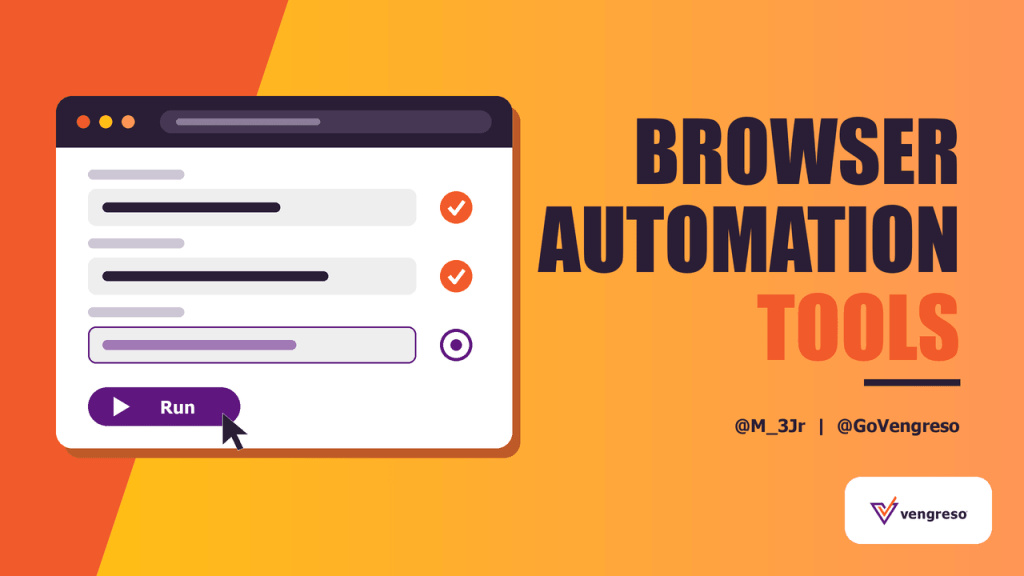 Browser Automation Tools hero with a browser window running an automated form